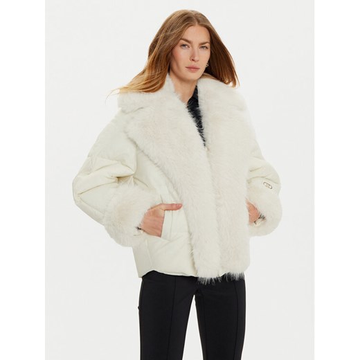 Marciano Guess Kożuch 4BGL1 57188A Écru Regular Fit ze sklepu MODIVO w kategorii Kożuchy - zdjęcie 182620161