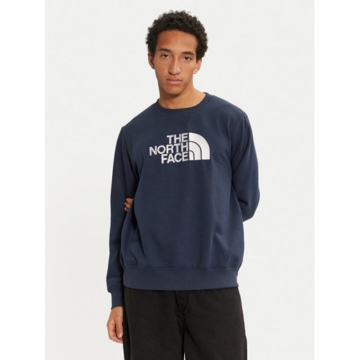 The North Face Bluza Drew Peak NF0A89EK Granatowy Regular Fit ze sklepu MODIVO w kategorii Bluzy męskie - zdjęcie 182620172