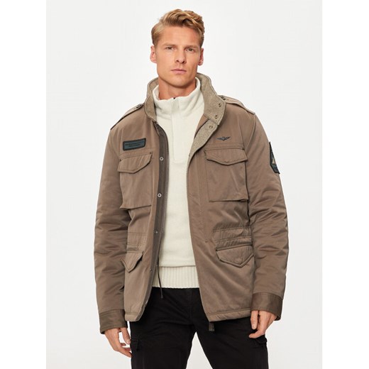 Aeronautica Militare Kurtka przejściowa 242AB2189CT3376 Brązowy Regular Fit Aeronautica Militare 50 MODIVO