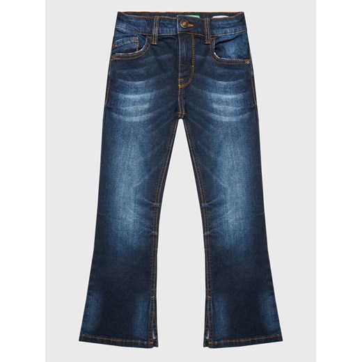 United Colors Of Benetton Jeansy 4M81CE015 Granatowy Flare Fit ze sklepu MODIVO w kategorii Spodnie dziewczęce - zdjęcie 182620273
