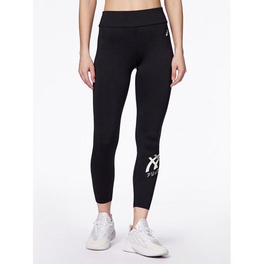 Asics Legginsy Tiger 2032C513 Czarny Slim Fit ze sklepu MODIVO w kategorii Spodnie damskie - zdjęcie 182620420