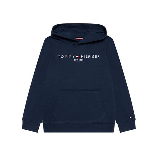 Tommy Hilfiger Bluza Essential Hoodie KS0KS00213 Granatowy Regular Fit ze sklepu MODIVO w kategorii Bluzy chłopięce - zdjęcie 182620431