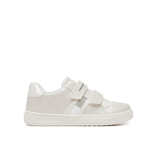 Tommy Hilfiger Sneakersy Flag Low Cut Velcro Sneaker T1A9-33726-0375 S Écru ze sklepu MODIVO w kategorii Buty sportowe dziecięce - zdjęcie 182620452