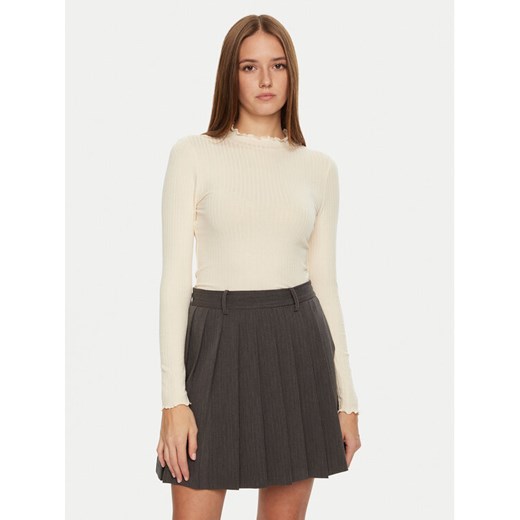 JDY Bluzka Fransiska 15228065 Écru Slim Fit ze sklepu MODIVO w kategorii Bluzki damskie - zdjęcie 182620481