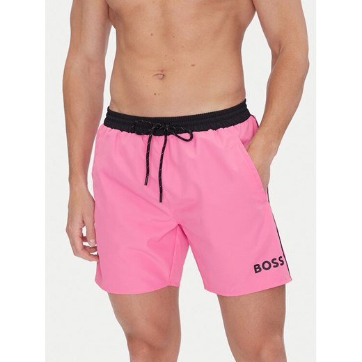 BOSS Szorty kąpielowe Starfish 50514429 Różowy Regular Fit XXL MODIVO