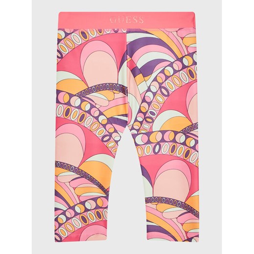 Guess Legginsy J3GB01 MC01P Kolorowy Slim Fit ze sklepu MODIVO w kategorii Spodnie dziewczęce - zdjęcie 182620530