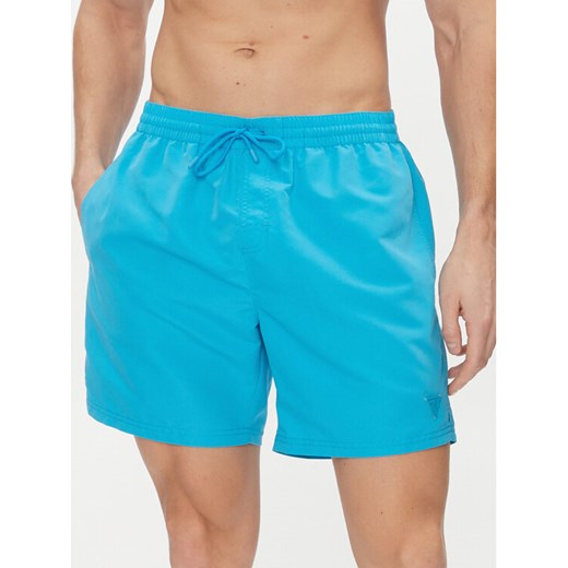 Guess Szorty kąpielowe F4GT01 WG282 Niebieski Regular Fit ze sklepu MODIVO w kategorii Kąpielówki - zdjęcie 182620584