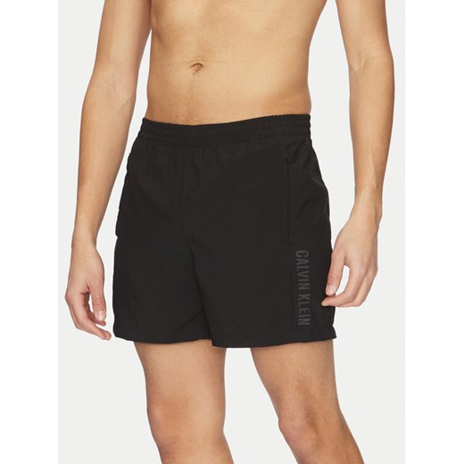 Calvin Klein Swimwear Szorty kąpielowe KM0KM01096 Czarny Regular Fit ze sklepu MODIVO w kategorii Kąpielówki - zdjęcie 182620630