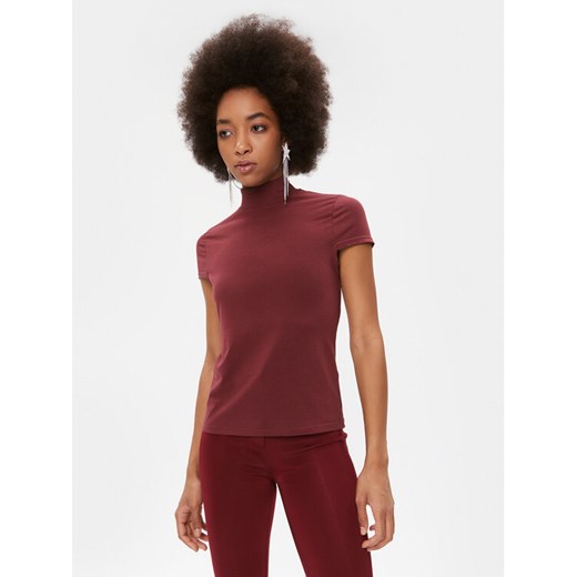 DKNY Sweter P2GHOOQA Bordowy Regular Fit ze sklepu MODIVO w kategorii Swetry damskie - zdjęcie 182620662