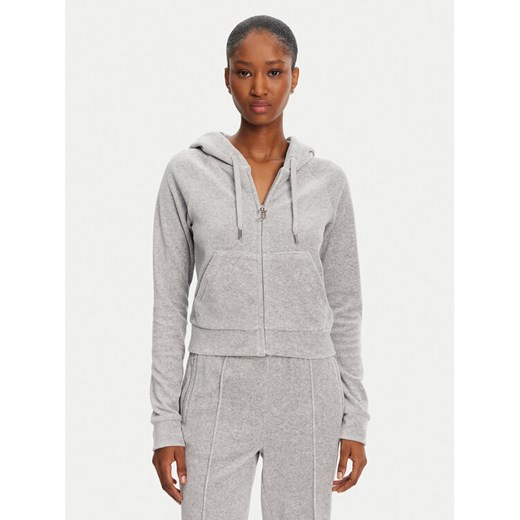 Juicy Couture Bluza Madison JCWA122001 Szary Slim Fit ze sklepu MODIVO w kategorii Bluzy damskie - zdjęcie 182620730