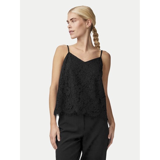 YAS Top Perla 26032812 Czarny Regular Fit ze sklepu MODIVO w kategorii Bluzki damskie - zdjęcie 182620762