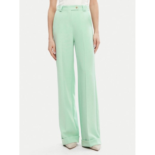 Maryley Spodnie materiałowe 25EB537/M26/43SP Zielony Regular Fit ze sklepu MODIVO w kategorii Spodnie damskie - zdjęcie 182620784