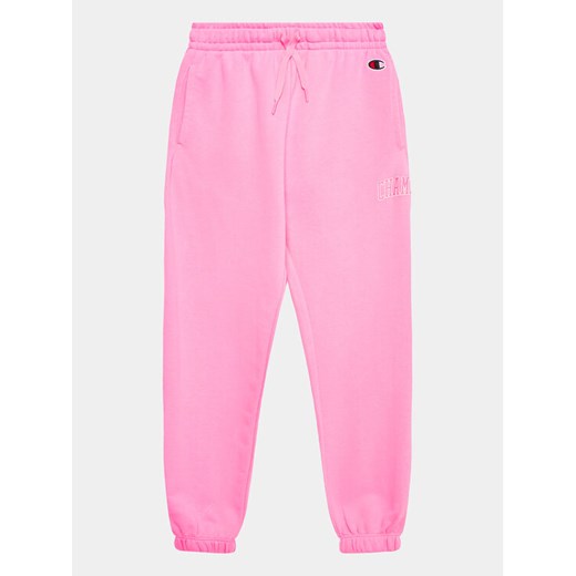 Champion Spodnie dresowe 404656 Różowy Regular Fit ze sklepu MODIVO w kategorii Spodnie dziewczęce - zdjęcie 182620800