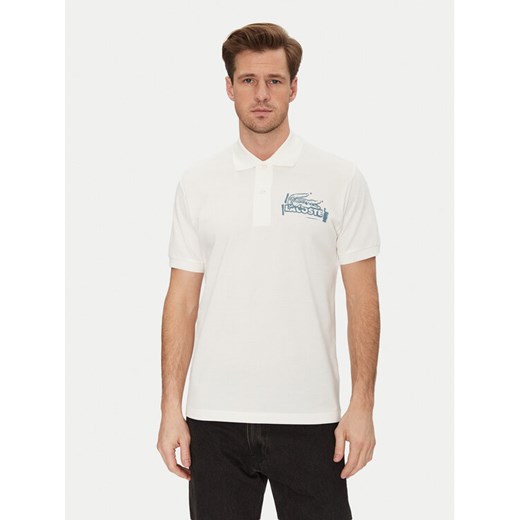 Lacoste Polo PH0285 Écru Regular Fit ze sklepu MODIVO w kategorii T-shirty męskie - zdjęcie 182620914