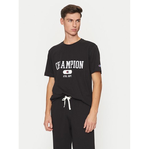 Champion T-Shirt 220432 Czarny Regular Fit ze sklepu MODIVO w kategorii T-shirty męskie - zdjęcie 182620921