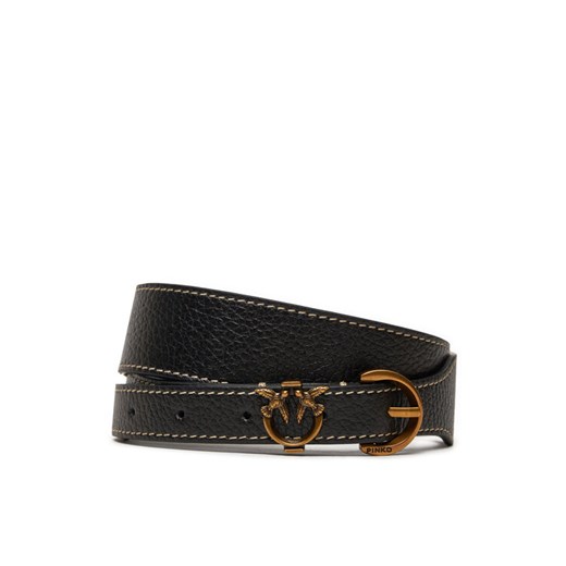 Pinko Pasek Damski Tamboril H3.5 Belt . 20242 PLT01 103801.A158 Czarny ze sklepu MODIVO w kategorii Paski damskie - zdjęcie 182620940