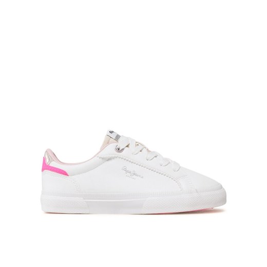 Pepe Jeans Tenisówki Kenton Basic Girl PGS30549 Biały ze sklepu MODIVO w kategorii Trampki dziecięce - zdjęcie 182620971