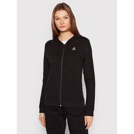 Le Coq Sportif Bluza 2210516 Czarny Regular Fit ze sklepu MODIVO w kategorii Bluzy damskie - zdjęcie 182621040