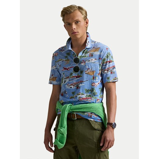 Polo Ralph Lauren Polo 710966450001 Niebieski Standard Fit ze sklepu MODIVO w kategorii T-shirty męskie - zdjęcie 182621081