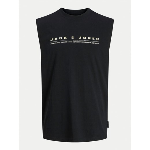 Jack&Jones Tank top Charge 12274740 Czarny Relaxed Fit ze sklepu MODIVO w kategorii T-shirty męskie - zdjęcie 182621131
