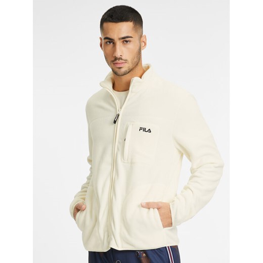 Fila Polar FAM0457 Écru Regular Fit ze sklepu MODIVO w kategorii Bluzy męskie - zdjęcie 182621183