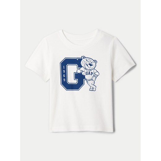 Gap T-Shirt 541360-04 Biały Regular Fit ze sklepu MODIVO w kategorii T-shirty chłopięce - zdjęcie 182621214