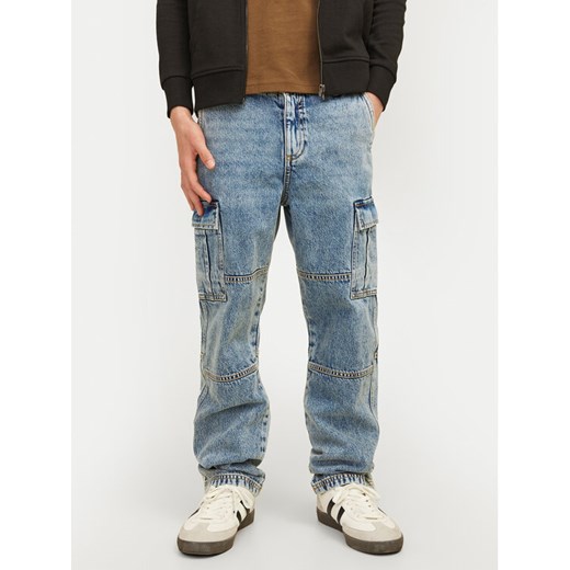 Jack&Jones Junior Jeansy Chris 12262328 Niebieski Relaxed Fit ze sklepu MODIVO w kategorii Spodnie chłopięce - zdjęcie 182621232