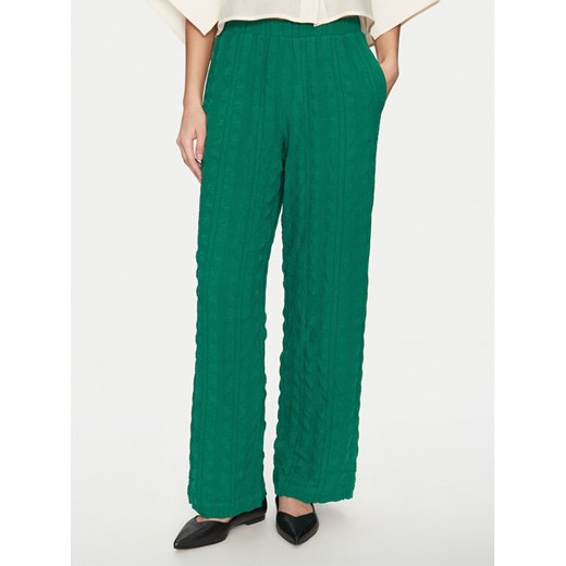 Vero Moda Spodnie materiałowe Noella 10325210 Zielony Straight Fit ze sklepu MODIVO w kategorii Spodnie damskie - zdjęcie 182621281