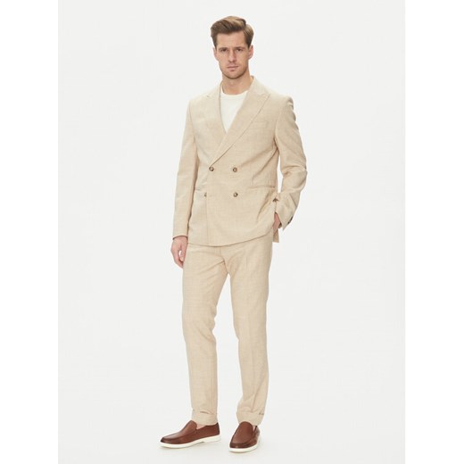 BOSS Garnitur C-Huge-2Pcs-Db-252 50540783 Écru Slim Fit ze sklepu MODIVO w kategorii Garnitury męskie - zdjęcie 182621291