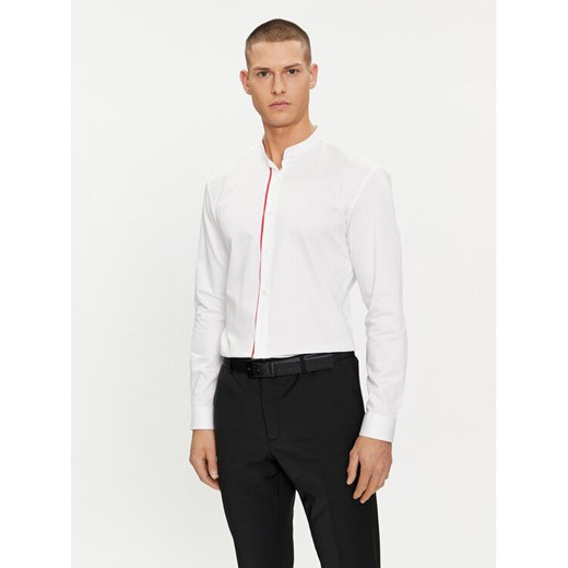 Hugo Koszula 50513926 Biały Slim Fit ze sklepu MODIVO w kategorii Koszule męskie - zdjęcie 182621363