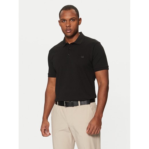 BOSS Polo Paddy Mirror_R 50550887 Czarny Regular Fit ze sklepu MODIVO w kategorii T-shirty męskie - zdjęcie 182621390