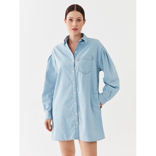 Levi's® Sukienka jeansowa Rhea A6743-0002 Błękitny Relaxed Fit ze sklepu MODIVO w kategorii Sukienki - zdjęcie 182621431