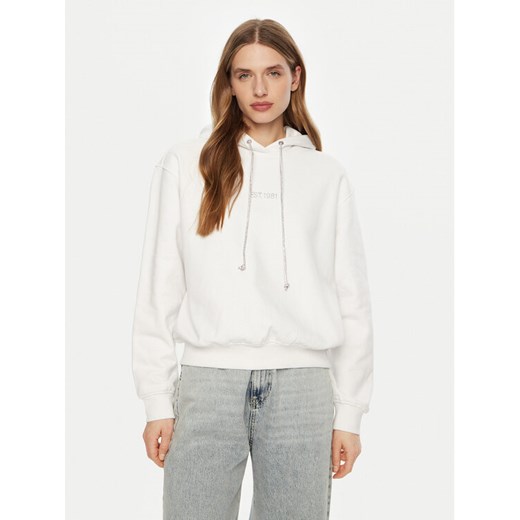 Guess Bluza W5RQ00 KBY51 Biały Regular Fit ze sklepu MODIVO w kategorii Bluzy damskie - zdjęcie 182621453