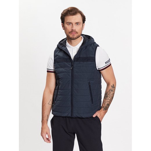 Tommy Hilfiger Kamizelka MW0MW31637 Granatowy Regular Fit ze sklepu MODIVO w kategorii Kamizelki męskie - zdjęcie 182621504