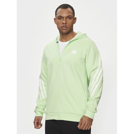 adidas Bluza Future Icons 3-Stripes IN3325 Zielony Regular Fit ze sklepu MODIVO w kategorii Bluzy męskie - zdjęcie 182621712