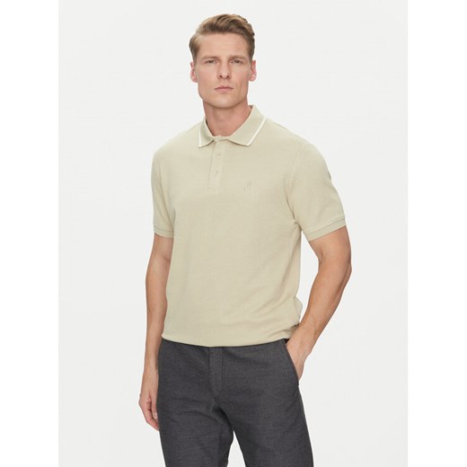 Marciano Guess Polo 5GHP08 6322A Beżowy Regular Fit ze sklepu MODIVO w kategorii T-shirty męskie - zdjęcie 182621721