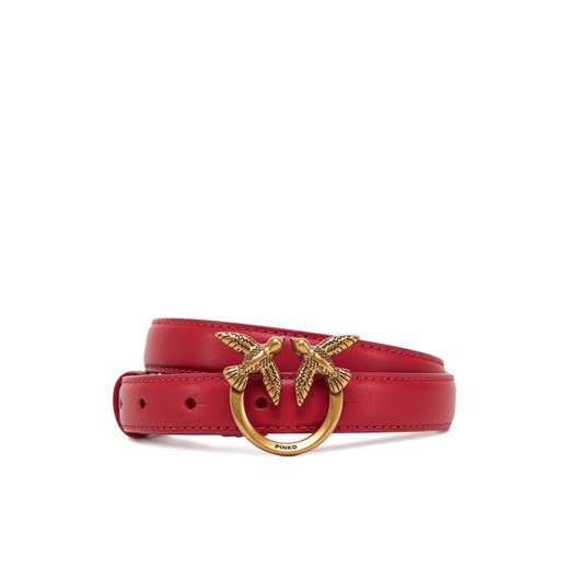 PINKO Pasek Damski Love Berry H2 Belt PE 25 PLT01 100143 A0F1 Czerwony ze sklepu MODIVO w kategorii Paski damskie - zdjęcie 182621750