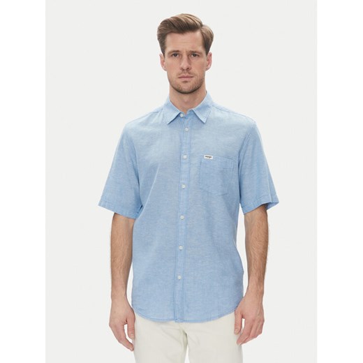 Wrangler Koszula 1 Pkt 112362731 Błękitny Regular Fit ze sklepu MODIVO w kategorii Koszule męskie - zdjęcie 182621751