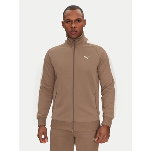 Puma Bluza T7 Always On 629587 Beżowy Regular Fit ze sklepu MODIVO w kategorii Bluzy męskie - zdjęcie 182621821