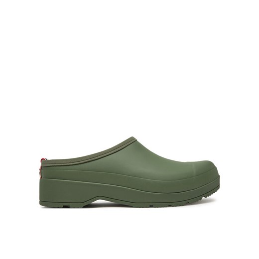 Hunter Klapki WFF1002RMA Khaki ze sklepu MODIVO w kategorii Klapki damskie - zdjęcie 182621844
