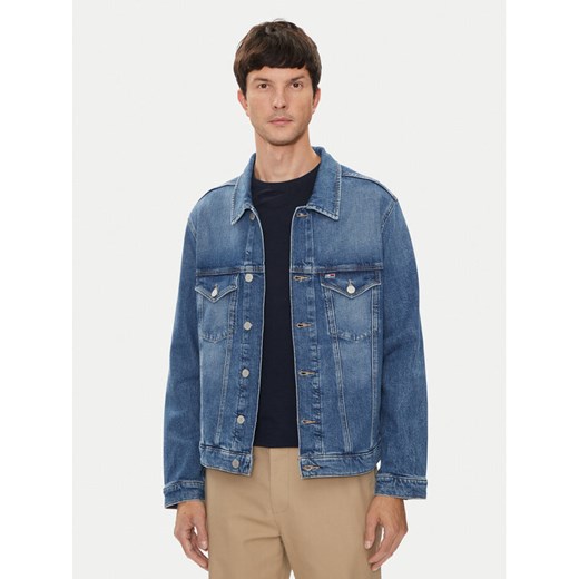 Tommy Jeans Kurtka jeansowa Ryan DM0DM20196 Niebieski Regular Fit ze sklepu MODIVO w kategorii Kurtki męskie - zdjęcie 182622011