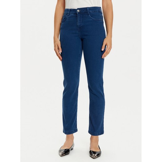 Fransa Jeansy Luxe 20613554 Niebieski Straight Fit ze sklepu MODIVO w kategorii Jeansy damskie - zdjęcie 182622114