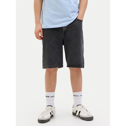 Jack&Jones Junior Szorty jeansowe Tony 12269817 Czarny Loose Fit ze sklepu MODIVO w kategorii Spodenki chłopięce - zdjęcie 182622164