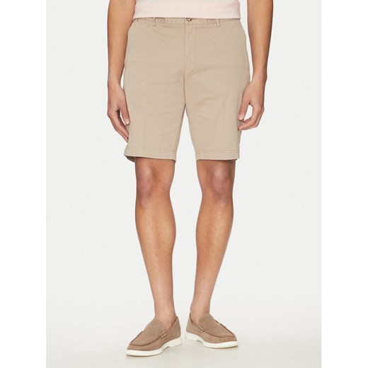 BOSS Szorty materiałowe 50487993 Beżowy Slim Fit ze sklepu MODIVO w kategorii Spodenki męskie - zdjęcie 182622180