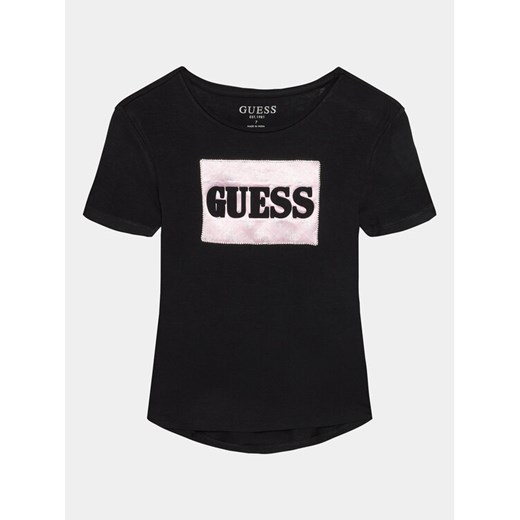 Guess T-Shirt J4RI32 KAPO0 Czarny Regular Fit ze sklepu MODIVO w kategorii Bluzki dziewczęce - zdjęcie 182622183