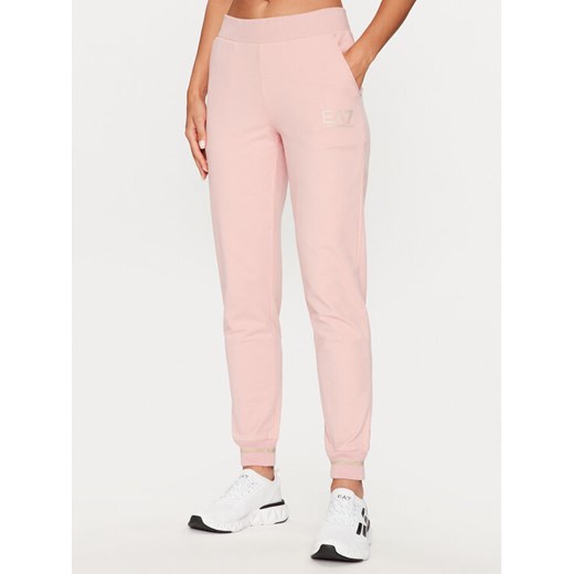 EA7 Emporio Armani Spodnie dresowe 8NTP67 TJCQZ 1418 Różowy Regular Fit XXL MODIVO