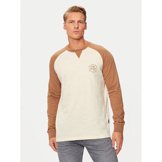 INDICODE Longsleeve Canton 45-657 Brązowy Regular Fit ze sklepu MODIVO w kategorii T-shirty męskie - zdjęcie 182622232