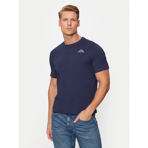 Kappa T-Shirt Logo Korpo Cafers 304J150 Fioletowy Slim Fit ze sklepu MODIVO w kategorii T-shirty męskie - zdjęcie 182622252