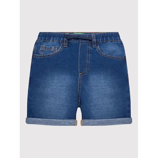 United Colors Of Benetton Szorty jeansowe 4BAYC900L Granatowy Regular Fit ze sklepu MODIVO w kategorii Spodenki chłopięce - zdjęcie 182622270