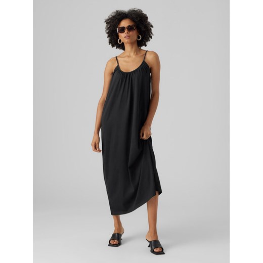 Vero Moda Sukienka letnia Luna 10286077 Czarny Regular Fit ze sklepu MODIVO w kategorii Sukienki - zdjęcie 182622294